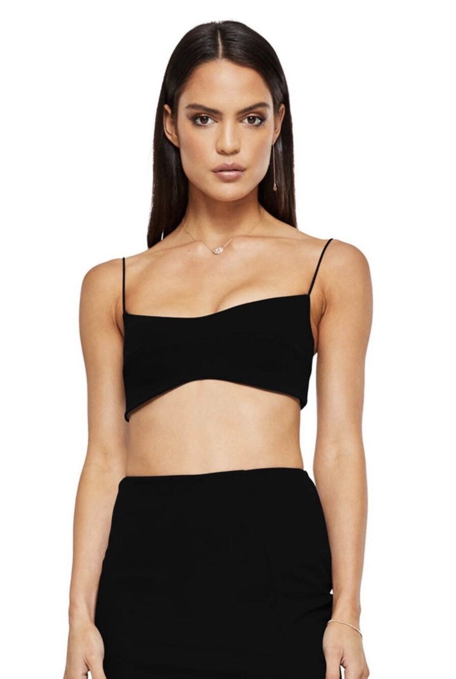 NWT Nookie Maia Crop Top In Black •XS• Tank MSRP $170